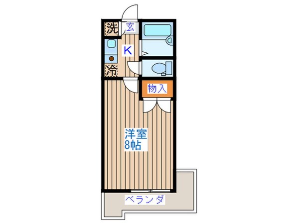 ヴァンデメ－ル五橋の物件間取画像